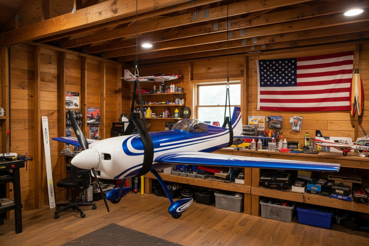 How to Store and Display Your RC Aircraft — The Smart Hanger Solution