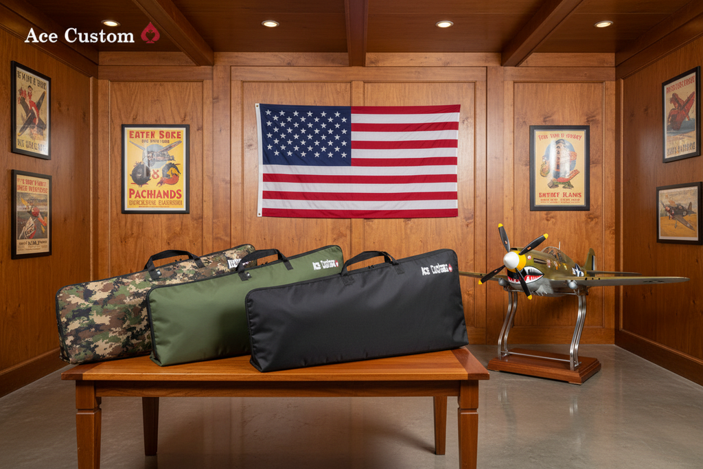 Premium RC Wing Bags, Wing Carriers, Camo, Green, Black, Made In USA - Ace Customs