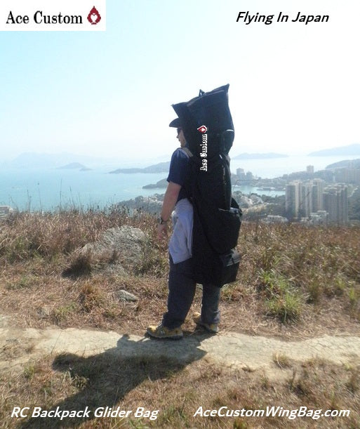 RC Backpack Glider Bag Flying in Japan, Ace Customs, Made in the USA