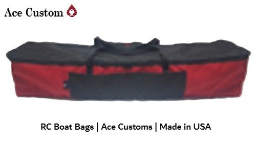 RC Boat Bag Hauler Red and Black for spartan boat by Ace Customs