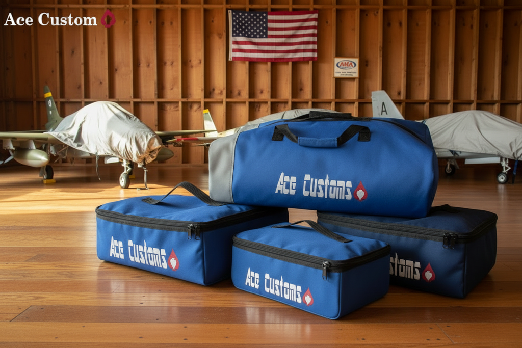 RC Bomb Bags, Pylon Bags Wing Tip Tank Bags, Royal Blue, Made in USA - Ace Customs