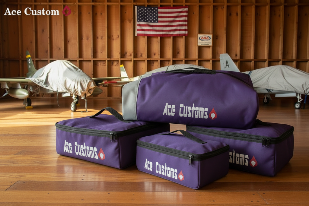 RC Bomb Bags, Pylon Bags, Wing Tip Tank Bags, Purple - Ace Customs, Made in USA