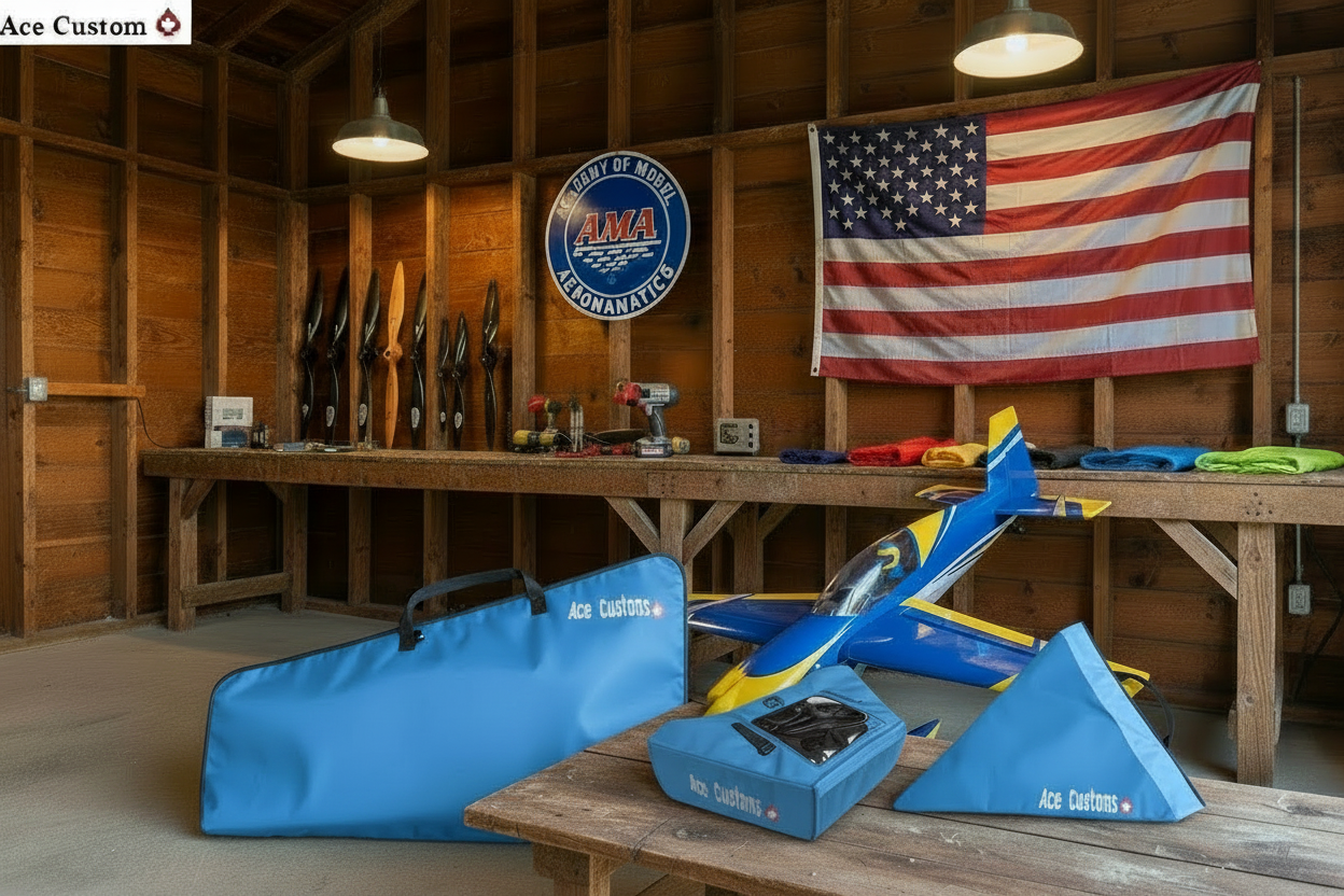RC Double Wing Bag, Light Blue, Ace Customs, Made in USA