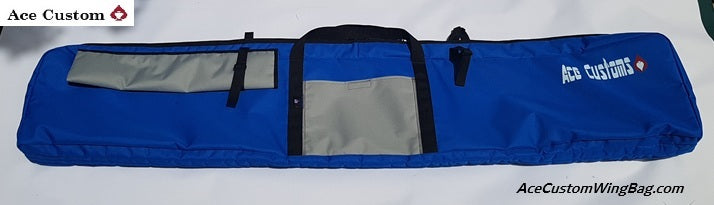 RC Glider Bag Blue and Silver By Ace Customs, AceCustomWingBag.com