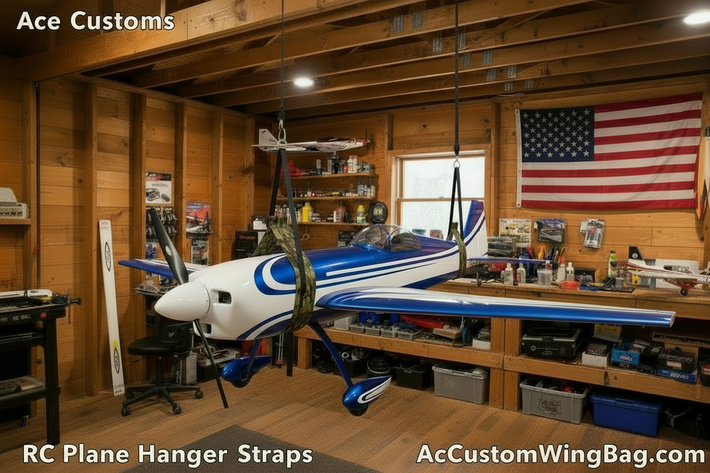RC Aircraft Hanger for Planes, Woodland Camo, Made in USA - Ace Customs