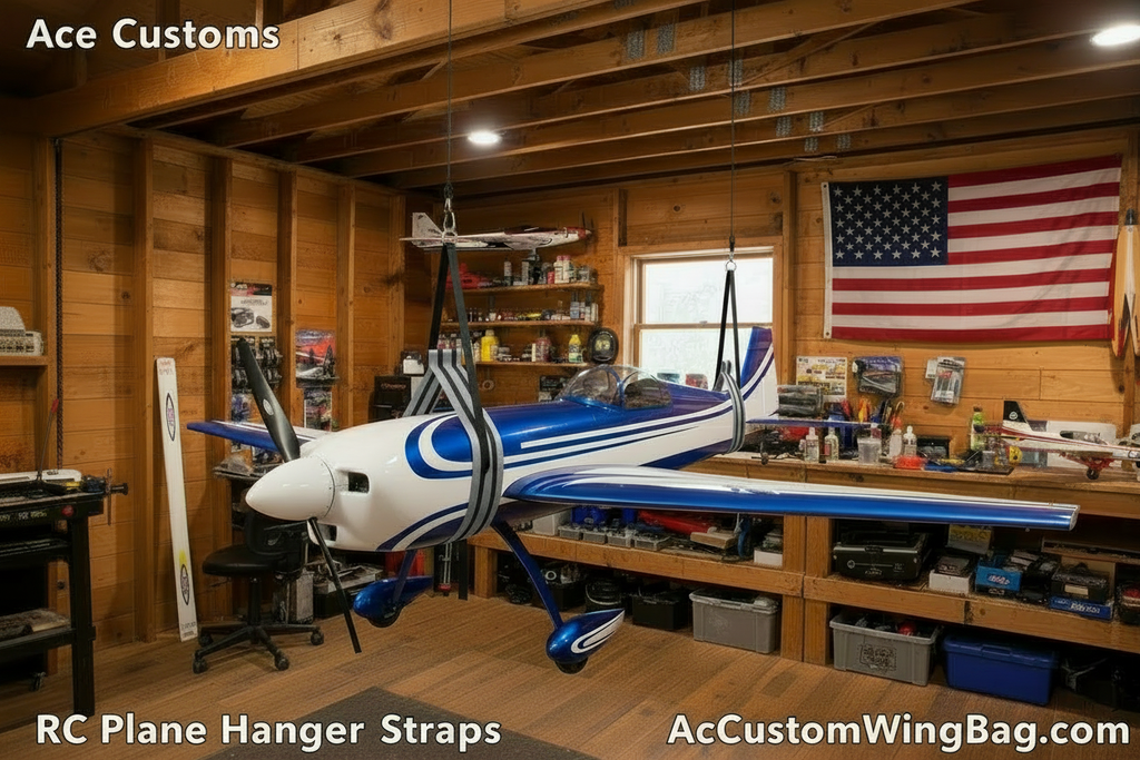 RC Aircraft Hanger for Planes, Silver Gray, Made in USA - Ace Customs
