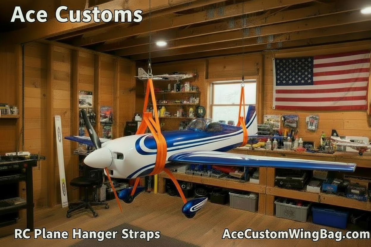 RC Aircraft Hanger for Planes, Orange, Made in USA - Ace Customs