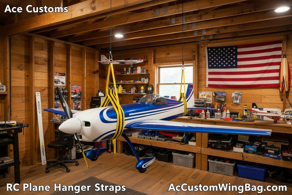 RC Aircraft Hanger for Planes, Yellow, Made in USA - Ace Customs