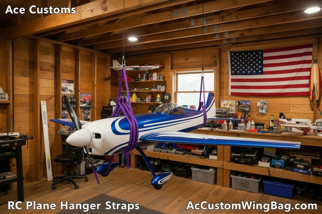 RC Aircraft Hanger for Planes, Purple, Made in USA - Ace Customs