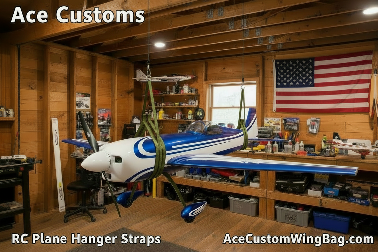 RC Aircraft Hanger for Planes, Olive Green, Made in USA - Ace Customs
