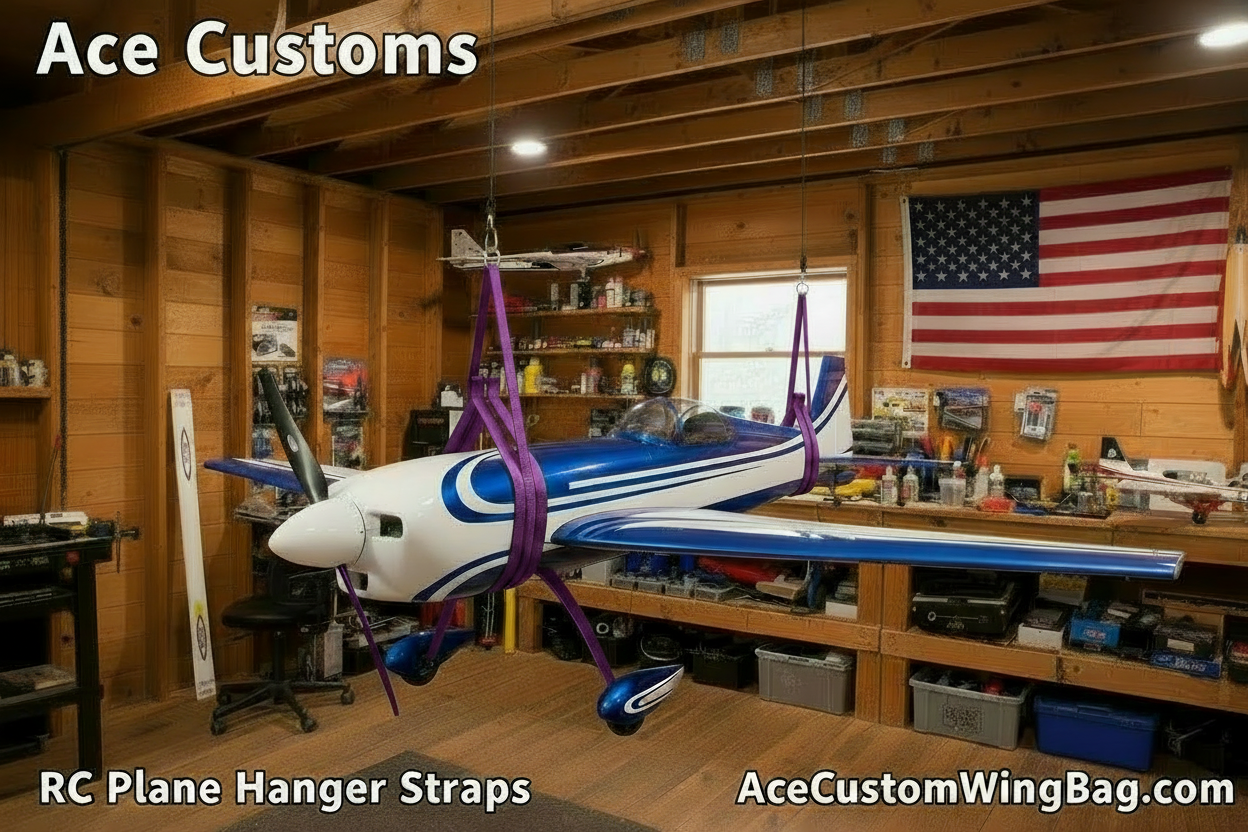 RC Aircraft Hanger for Planes, Purple, Made in USA - Ace Customs
