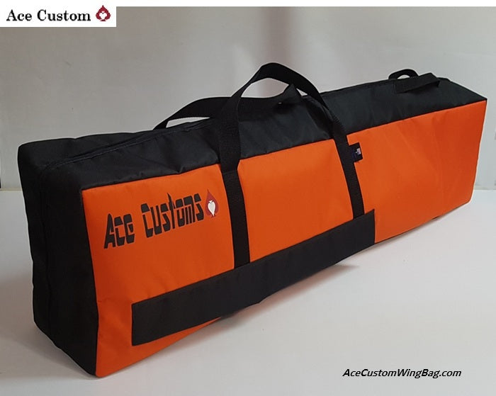 RC Helicopter Flight Bag Orange and Black by Ace Customs, AceCustomWingBag.com