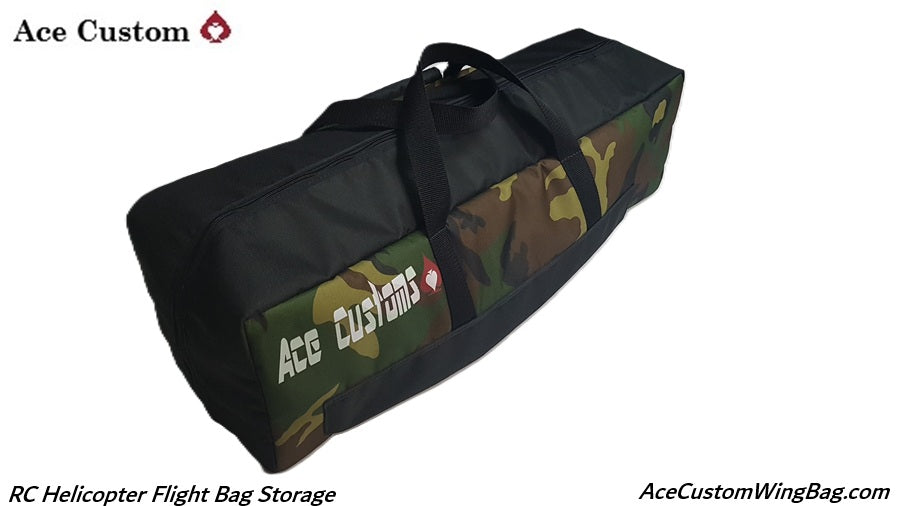 RC Helicopter Flight Bag Storage, Ace Customs, made in the USA, Camouflage