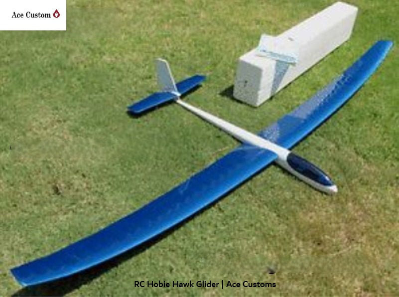 RC Hobie Hawk Glider Blue Ace Customs