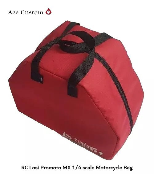 RC Losi Promoto MX Motorcycle Bags Red Ace Custom