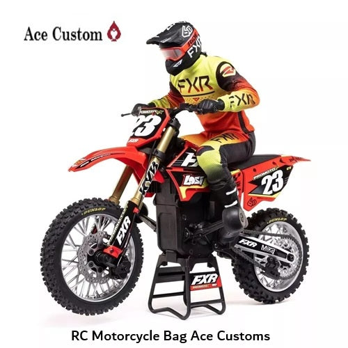 RC Motorcycle Bag RED Ace Customs