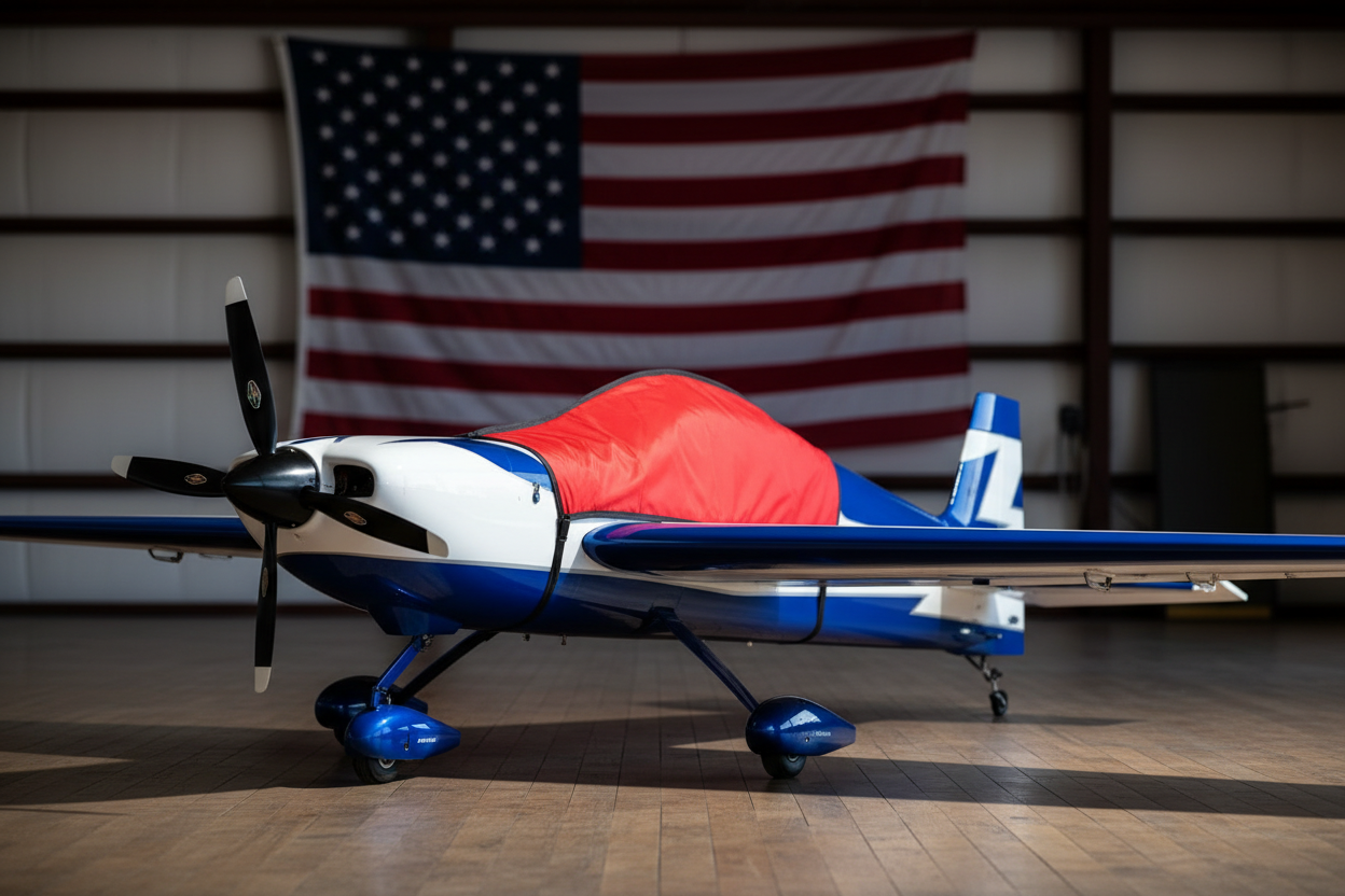 RC Plane Canopy Cover, Red, Ace Customs, Made in USA