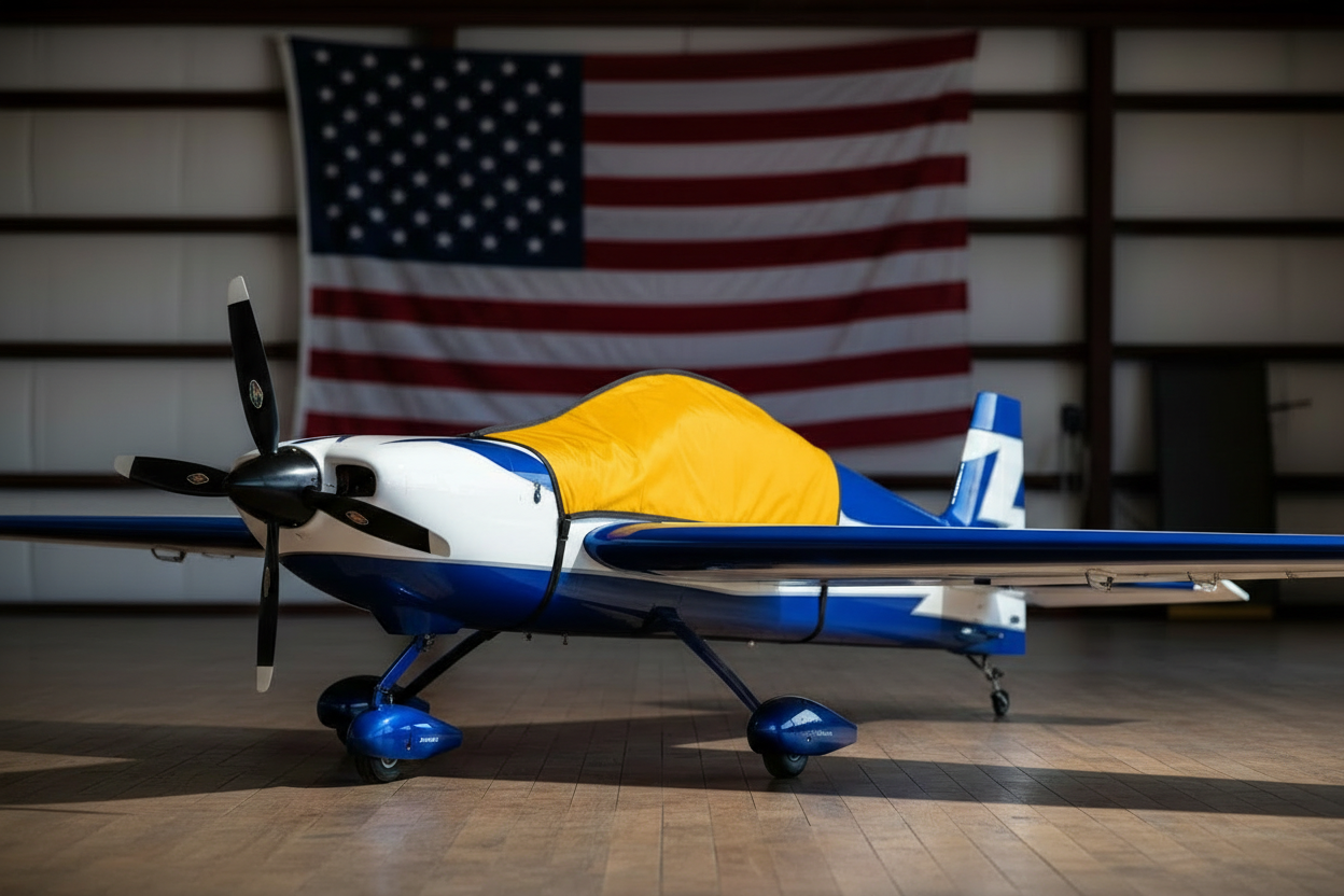 RC Plane Canopy Cover, Yellow, Ace Customs, Made in USA