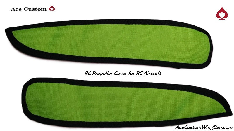 RC Propeller Covers for RC Aircraft in Light Green in multiple sizes by Ace Custom, AceCustomWingBag.om