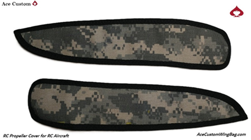 RC Propeller Covers for RC Aircraft in Digital Camo by Ace Customs, AceCustomWingBag.com