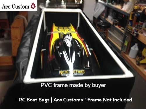 RC Rockstar Boat Storage Bag Hauler in Blackl by Ace Customs