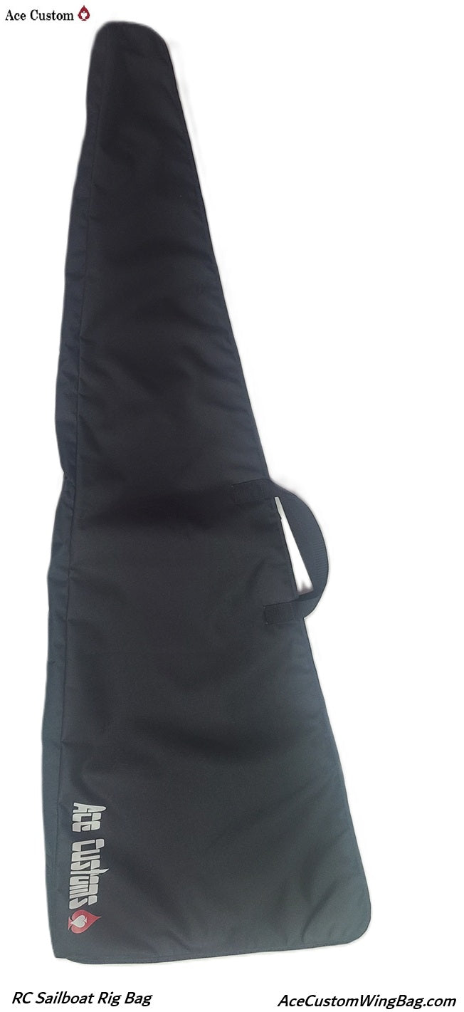 RC Sailboat Rig and Sail Storage Bag, Ace Customs, Made in the USA, Black