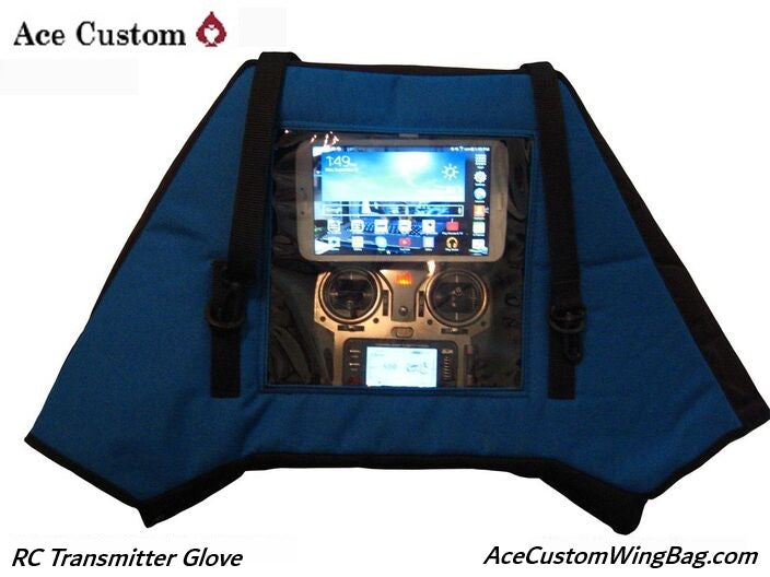 RC Transmitter Glove, Navy Blue, Made in USA - Ace Customs, AceCustomWingBag.com