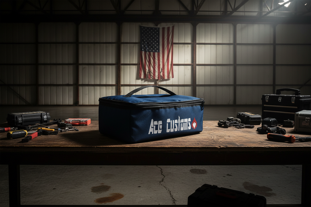 RC Truck Bag, Car Bag, Hauler, Navy Blue, Storage Bag, Made in USA - Ace Custom, AceCustomWingBag.com