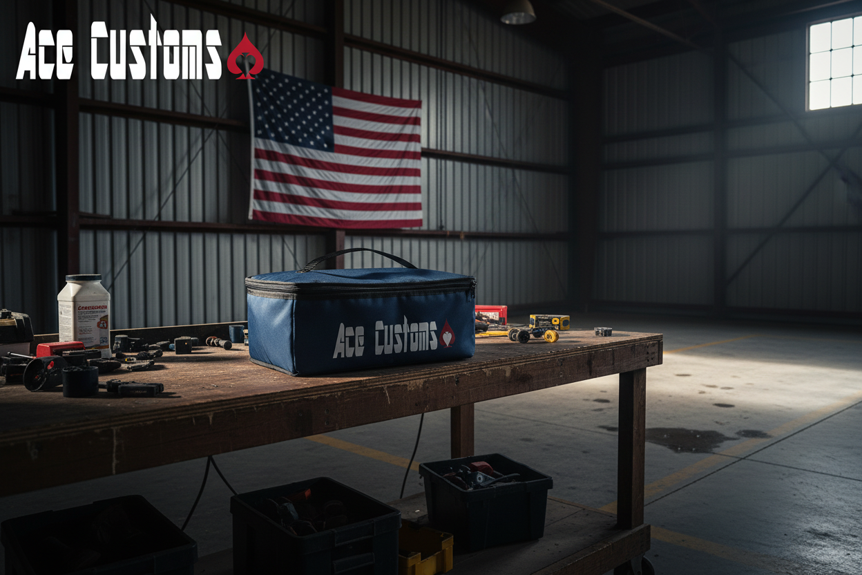 RC Truck Bag, Car Bag, Hauler, Navy Blue, Made in USA - Ace Custom, AceCustomWingBag.com