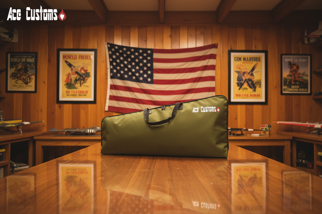 RC Wing Bag, Wing Carrier, Green, Made in USA - Ace Customs