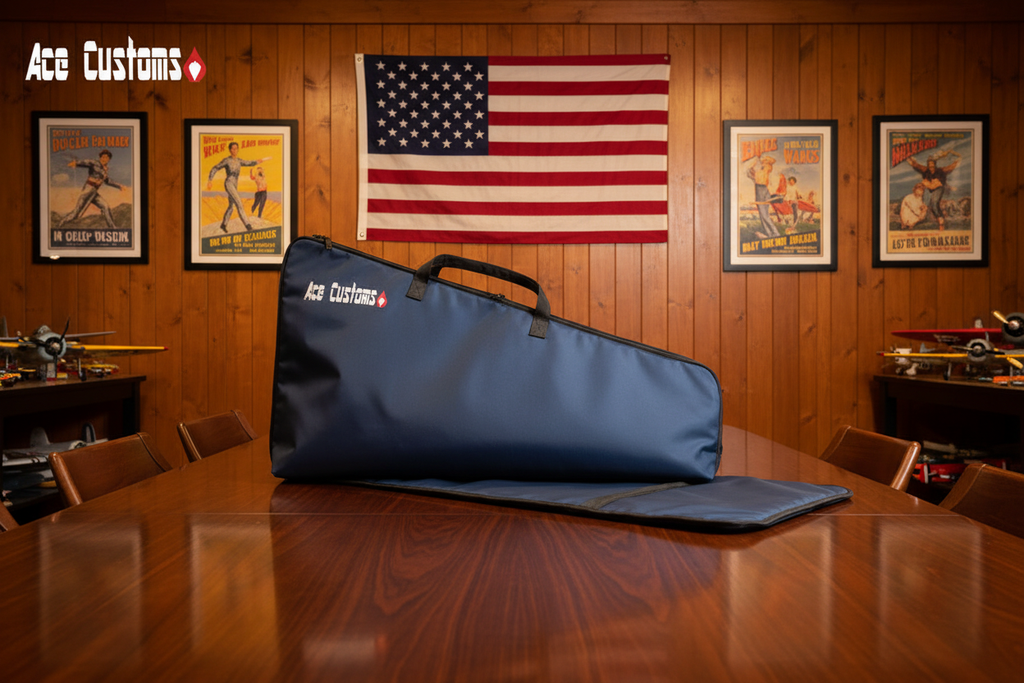 RC Wing Bag, Wing Carrier, Nave Blue, Made in USA - Ace Customs