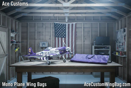 RC Monoplane wing bag, Purple, Made in USA - Ace Customs