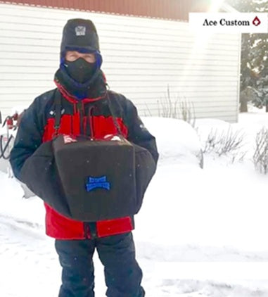 RC Transmitter Glove for Large screen attached Ace Customs