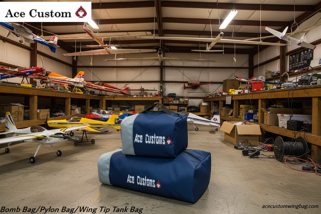 Ace Customs Bomb Bags, Pilon Bags, Ace Custom, Made in the USA, Navy Blue