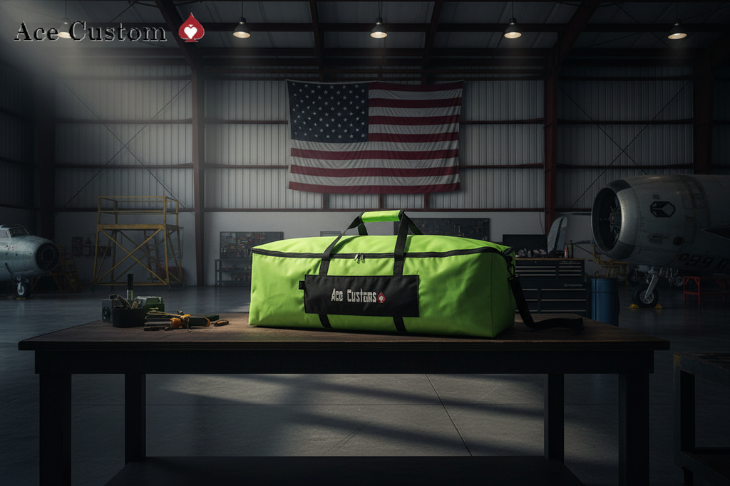RC Traxxas Truck Bag, Car Bag, Hauler, Neon Green, Made in USA - Ace Custom, AceCustomWingBag.com