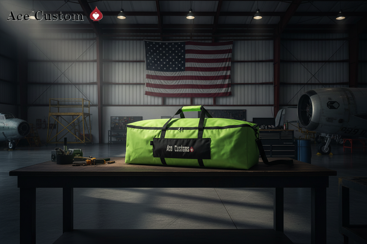 RC Traxxas Truck Bag, Car Bag, Hauler, Neon Green, Made in USA - Ace Custom, AceCustomWingBag.com