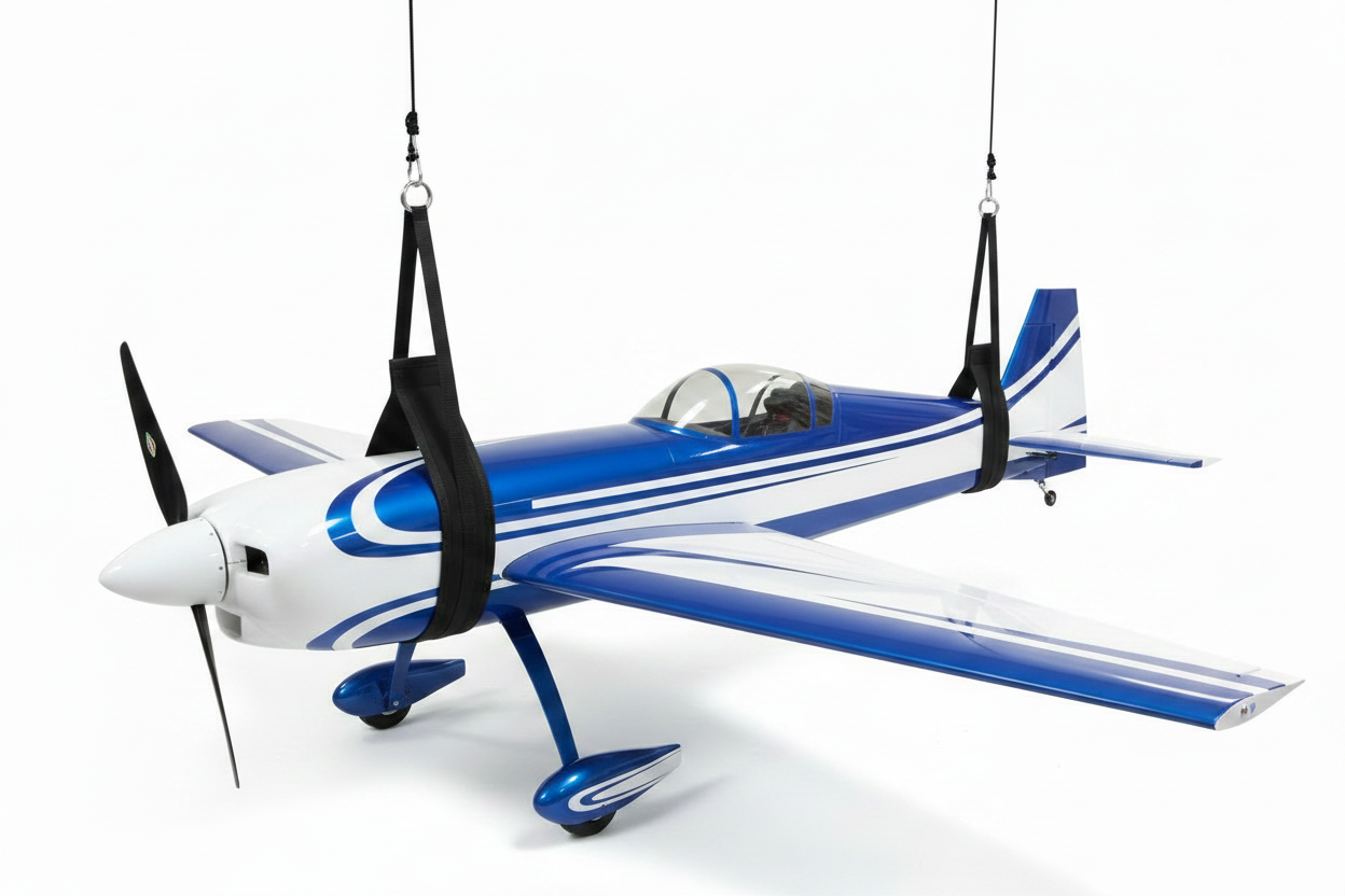 RC Aircraft Hanging Straps Black Ropes