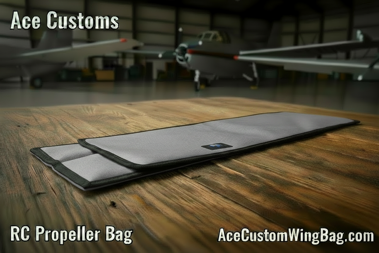 RC Propeller Bag Silver Gray, Made in USA - Ace Customs