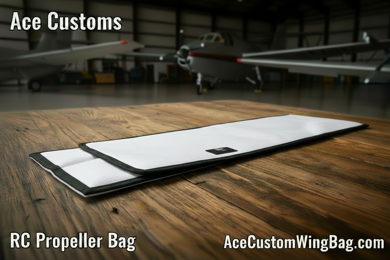 RC Propeller Bag White, Made in USA  - Ace Customs
