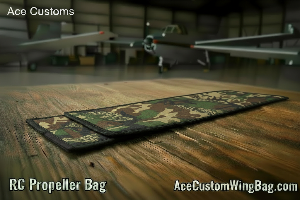 RC Propeller Bag, Woodland Camo Made in USA, Ace Customs