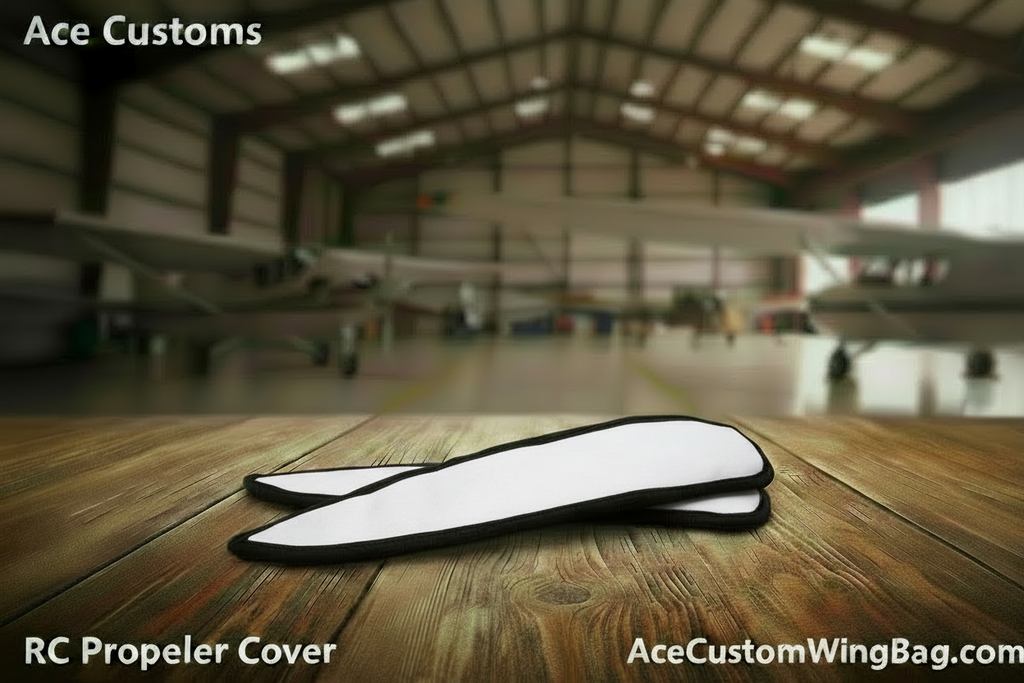 RC Propeller Cover Prop Cover, White, Made in USA - Ace Customs