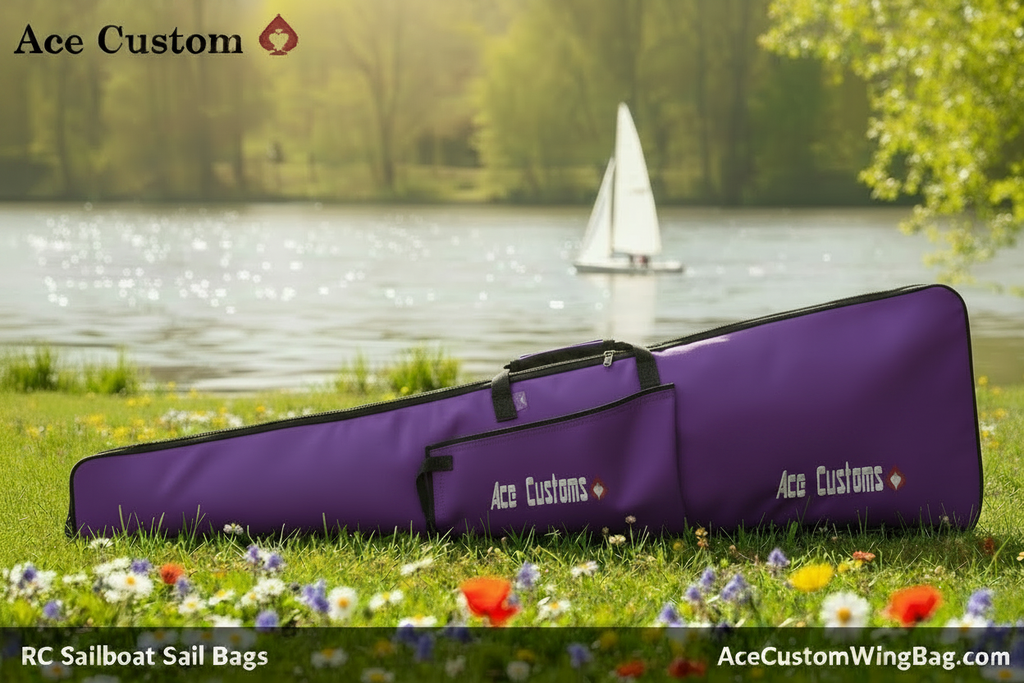 RC Sailboat Sail Bag rig bag, Purple, Made in  USA - Ace Customs